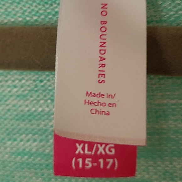 Teal green light weight Owl sweater 3/4 sleeves - Picture 4 of 5